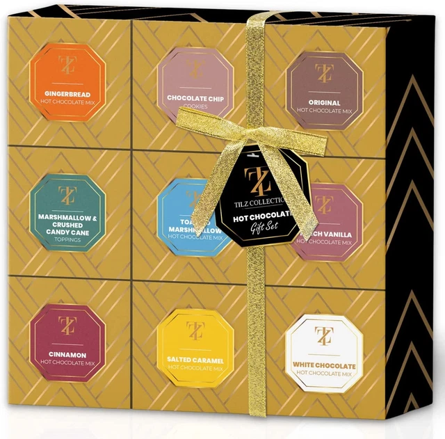 HOT CHOCOLATE GIFT Box Set Premium Hot Chocolate Drinks Christmas
