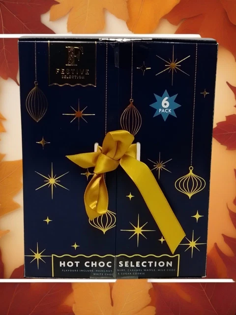 LUXURY FESTIVE HOT Chocolate Gift Set Flavours Boxed Collection With Ribbon PicClick UK
