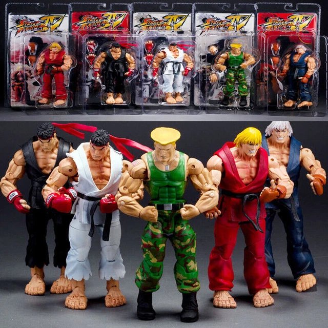 NECA STREET FIGHTER Ken Ryu Guile Chun Li Akuma Action Figure Game Version Hot