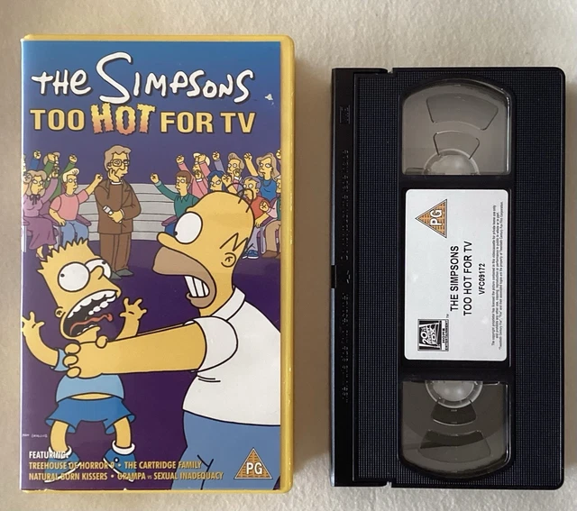 THE SIMPSONS TOO Hot For TV Animated VHS PicClick UK