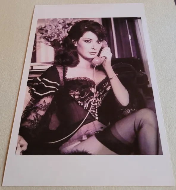 SCHAUSPIELERIN EDWIGE FENECH Erotik Film Star Foto Format Ca 13 X 19