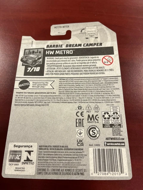 Hot Wheels Barbie Dream Camper Hw Metro Barbie Pink Picclick Uk