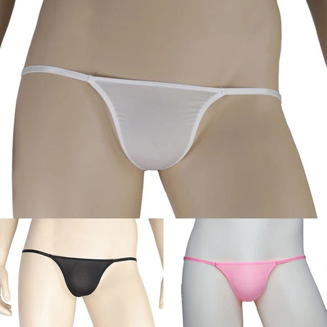 HERREN SEXY T BACK Low Rise Slip Bikini G String Tanga Unterwäsche