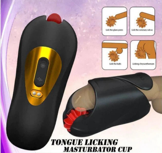 AUTO ROTATION LICKING VIBRATING PUSSY MALE MASTURBATOR STROKER CUP TOY