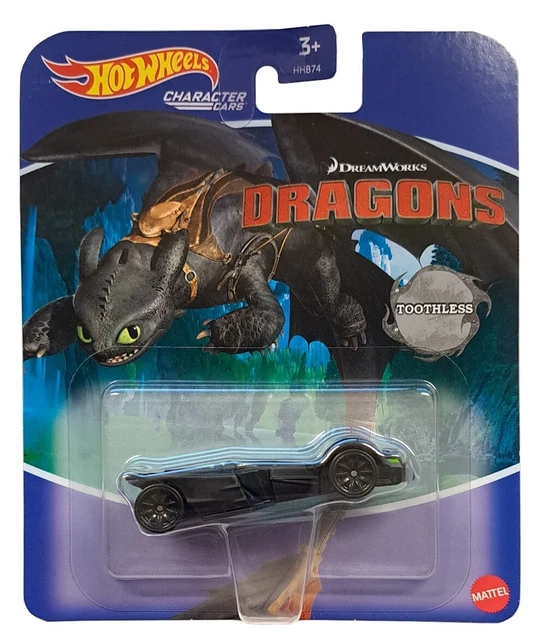 HOT WHEELS CHARACTER Cars How To Train Your Dragon Toothless Hny PicClick UK