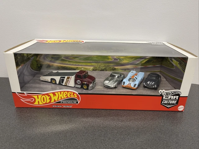 HOT WHEELS GULF Premium Car Culture Box Set Team Transport Garage Set 1