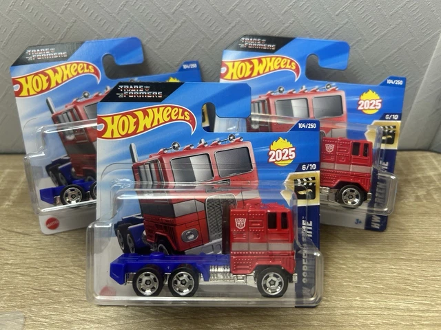 HOT WHEELS OPTIMUS Prime Transformers Cab Truck Screen Time 6 95