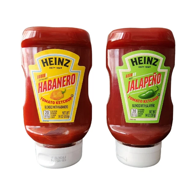 HEINZ TOMATO KETCHUP Jalapeno Habanero Pepper Spicy Collection Hot