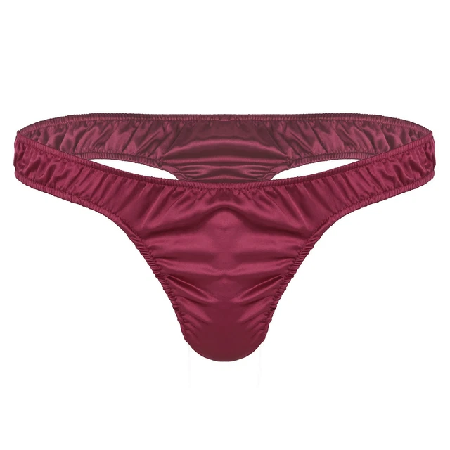 HERREN SLIPS BIKINI Briefs Satin Tanga Sexy T Back Thongs Schlüpfer