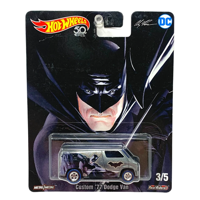 HOT WHEELS POP Culture DC Batman Custom Dodge Van Real Riders