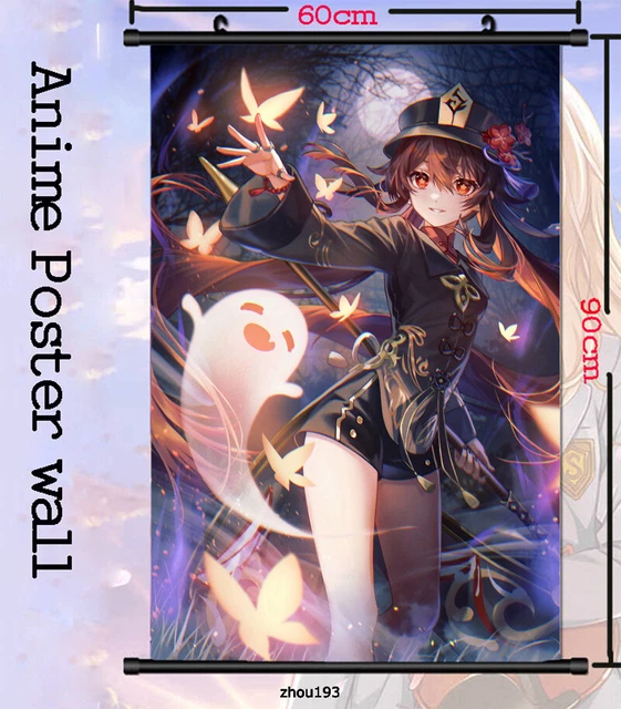 GENSHIN IMPACT HU Tao Anime Hot Girl Picture HD Wall Scroll Poster