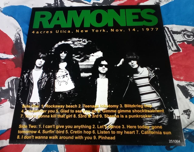 RAMONES EATEN ALIVE GREEN SPLATTER L P SEX PISTOLS Sid Vicious JOEY
