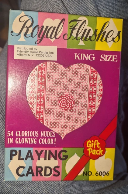 S ROYAL FLUSHES Adult Nude Risque Pinup Girls Playing Cards KING SIZE NIB PicClick UK