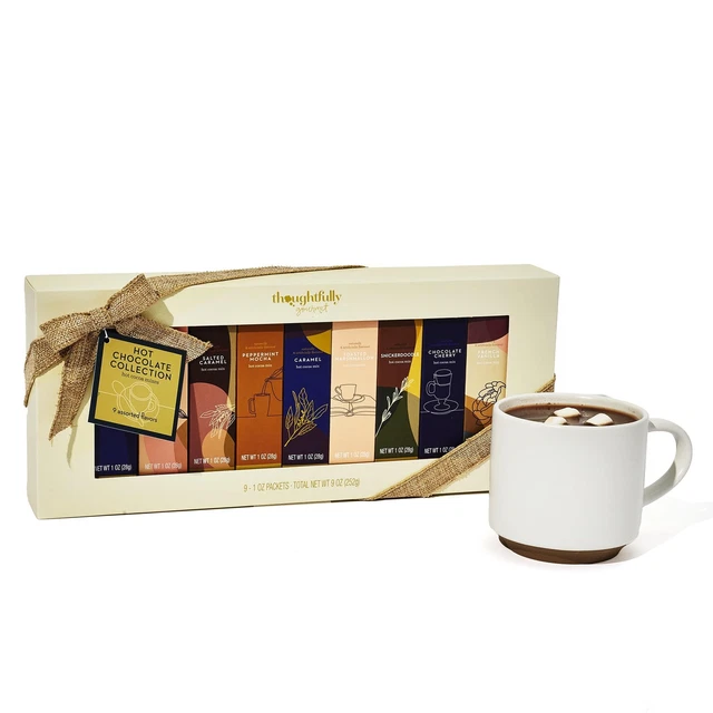 GOURMET HOT CHOCOLATE Gift Set Flavors Include Salted Caramel