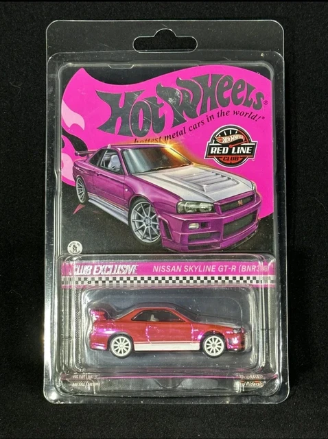 MATTEL HOT WHEELS RLC Nissan Skyline GT R Car Pink HNL