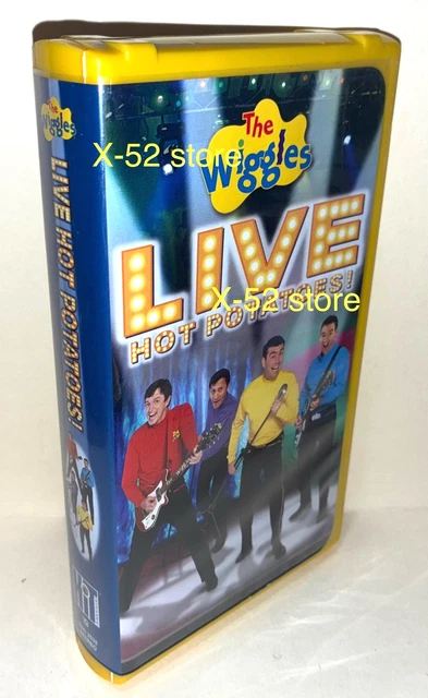 THE WIGGLES LIVE Hot Potatoes Vintage VHS Video Cassette Tape Yellow