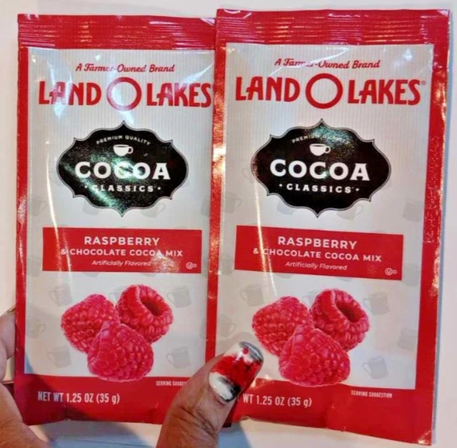 LAND O LAKES Raspberry Hot Chocolate Packs Mix Oz Ea Lot Of Cocoa PicClick UK