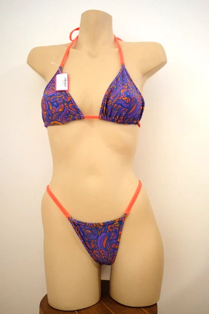 WICKED WEASEL RARE Paisley Sunset String Bikini Sz L L New Sizing NWT PicClick AU