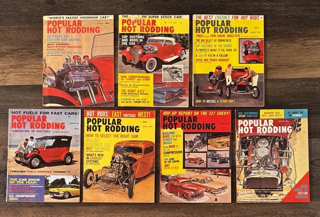 VINTAGE POPULAR HOT RODDING Full Year Magazine Lot With Rare Issue PicClick UK