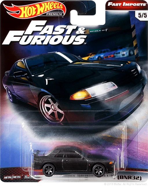 HOT WHEELS NISSAN Skyline R Fast Furious Black Premium New
