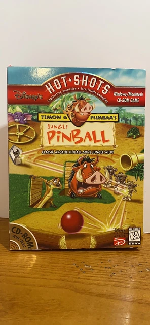 DISNEY S HOT SHOTS Timon Pumbaa S Jungle Pinball Windows Mac CD Rom
