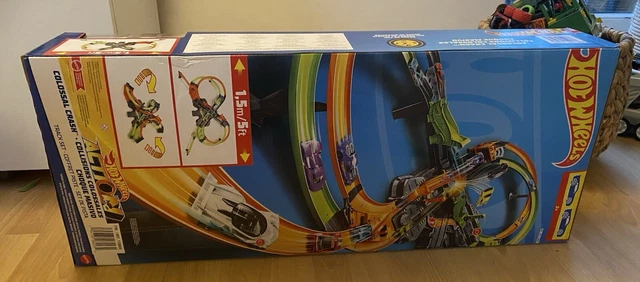 HOT WHEELS COLOSSAL Speed Crash Motorized Track Set Ft Track New In Box PicClick UK