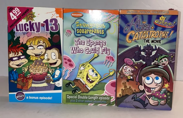 Vtg Nickelodeon Vhs Movie Lot Rugrats Spongebob Fairly Odd Parents The Best Porn Website