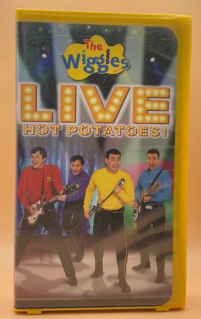 THE WIGGLES Live Hot Potatoes VHS Small Yellow Clamshell Buy