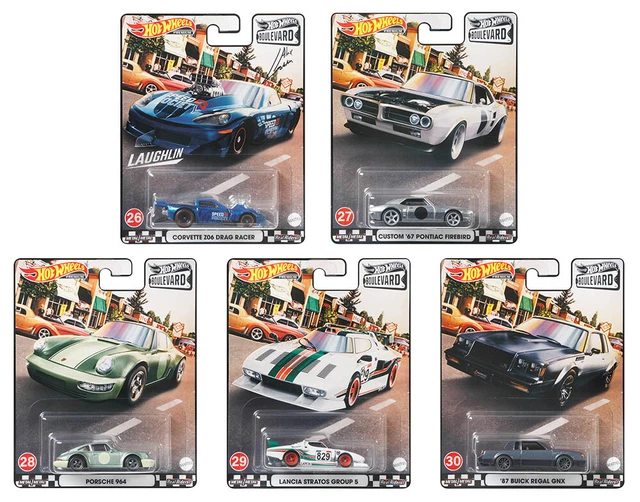 BOULEVARD SERIES SET 2021 Premium 5 Modellautos 1 64 Hot Wheels GJT68