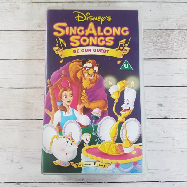 DISNEY SING ALONG Songs Vhs Video Be Our Guest Walt Disney EUR 7 62