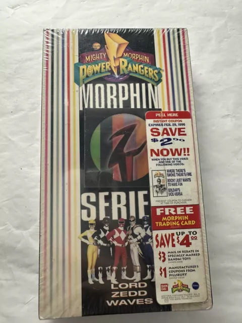 Vintage Mighty Morphin Power Rangers Vhs Tape Series Movie When Not A
