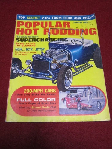 POPULAR HOT RODDING SUPERCHARGING Jan 1965 Vol 4 1 8 99 PicClick UK