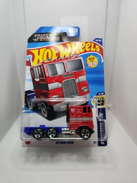 HOT WHEELS Optimus Prime Transformers HW Screen Time Prima