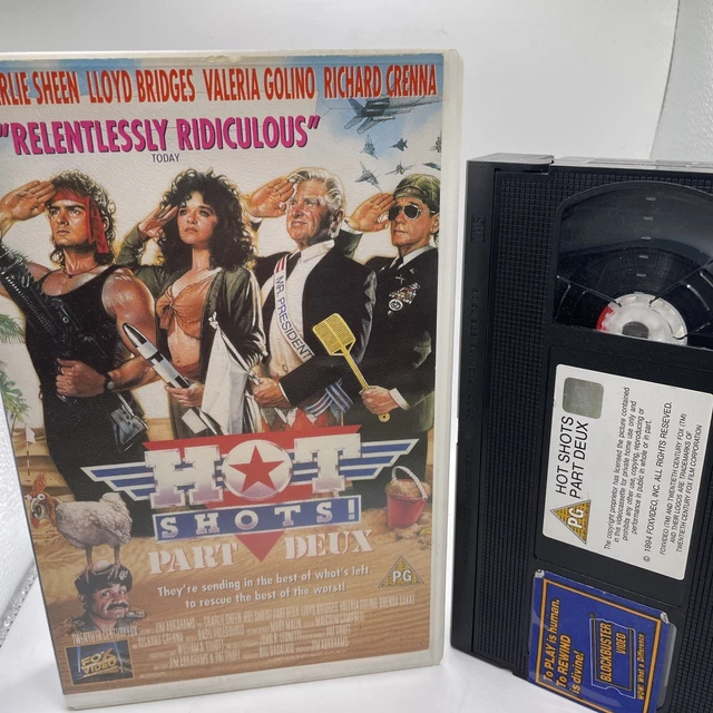 Hot Shots Part Deux Big Box Ex Rental Vhs Tape Picclick Uk
