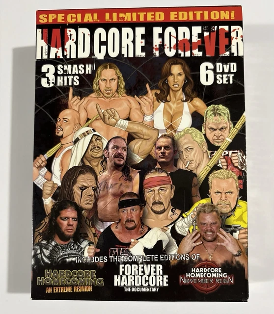 HARDCORE FOREVER Limited Edition DVD Box Set ECW Extreme Wrestling OOP PicClick CA