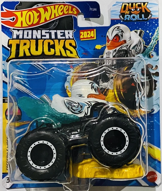Hot Wheels Monster Trucks Duck N Roll White New Eur