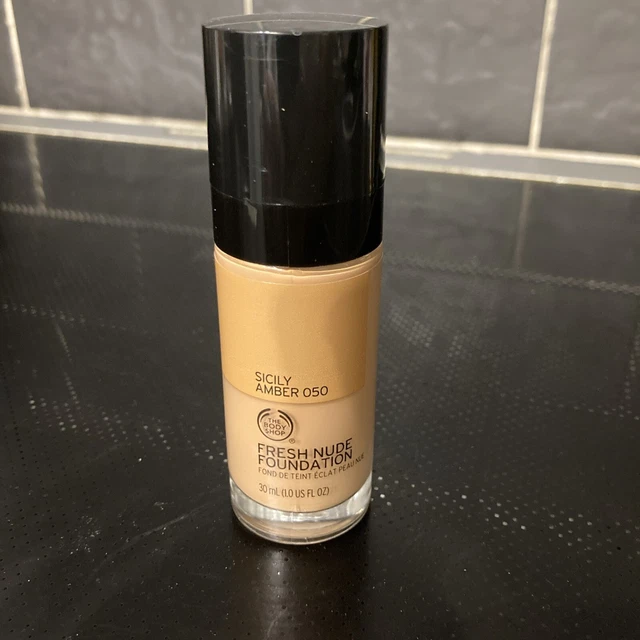 THE BODY SHOP Fresh Nude Foundation Shade Sicily Amber 050 30ml New