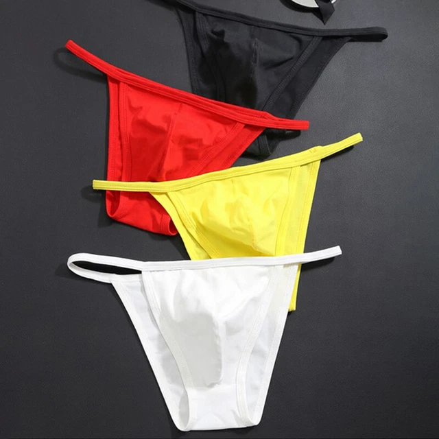 SAC SLIPS HOMME basse montée sexy bikini string G String sous vêtements
