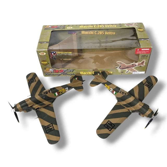 1:32 21ST CENTURY Toys Ultimate Soldier Axis avion italien Macchi C205 S2 Veltro EUR 110,30 - PicClick FR