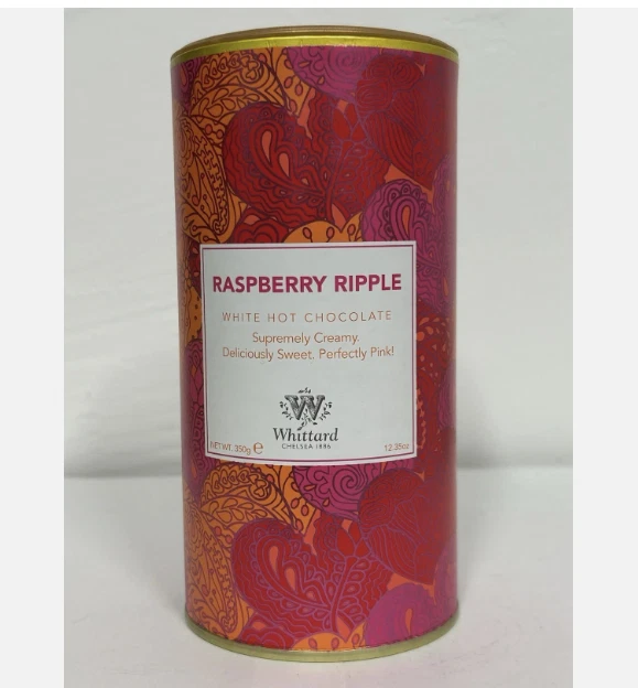 X WHITTARD Chelsea Raspberry Ripple White Hot Chocolate Supremely Creamy G PicClick UK