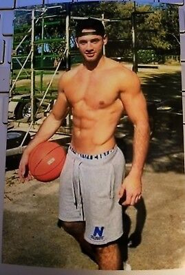 Shirtless Male Muscular Basketball Player Gym Shorts Beefcake Photo X E Picclick Au