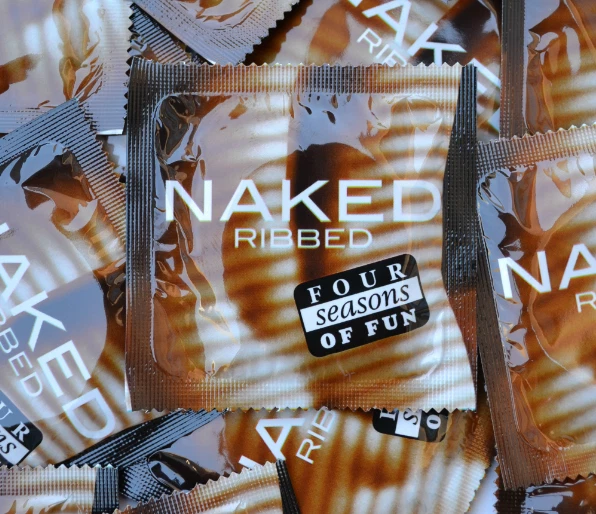 FOUR SEASONS NAKED Ribbed Condom Condoms Extra Sensitive Strength