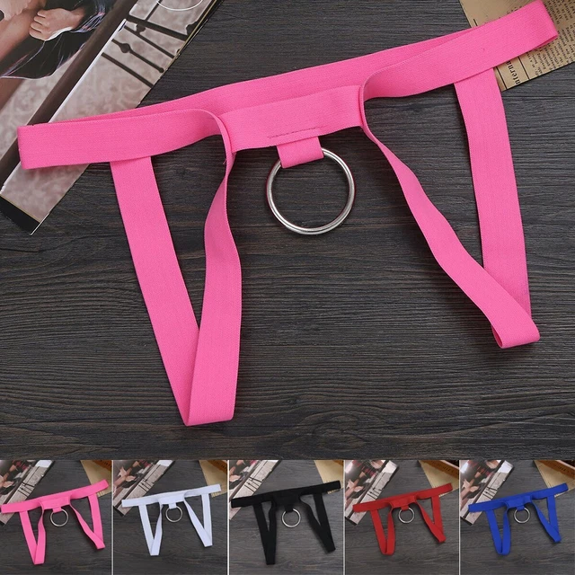 MEN LOW RISE G String Bikini Briefs Jockstrap O Ring Crotchless Underwear Thongs PicClick UK