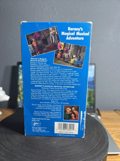 BARNEY BARNEYS Magical Musical Adventure VHS 1993 5 00 PicClick