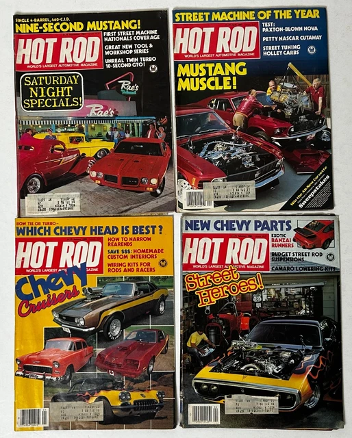 HOT ROD CAR Magazine 1983 Jan Feb Apr Sep Lot Vintage Custom Muscle Ford Chevy 16 94 PicClick UK