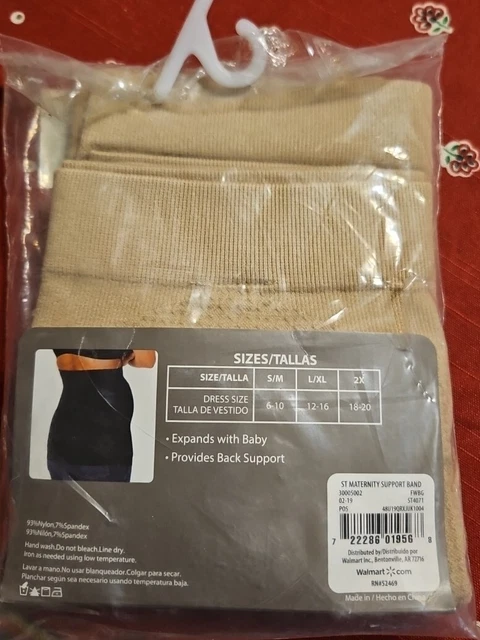 SECRET TREASURES MATERNITY Band Seamless Back Support Nude Sz X