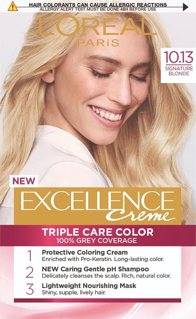 L OREAL PARIS WOMEN Excellence Creme Hair Dye 10 13 Signature Blonde