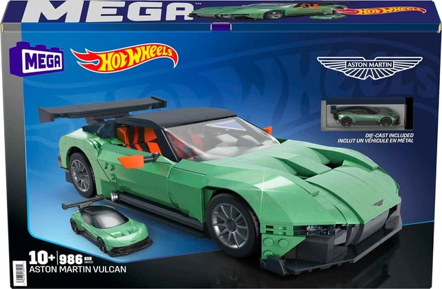 MEGA HOT WHEELS Aston Martin Vulcan Fahrzeug Bau Spielzeug 986pcs 10