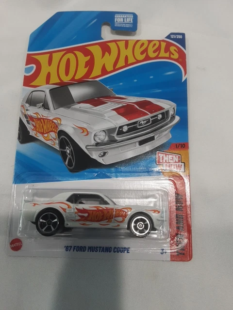2025 HOT WHEELS 1 10 Then And Now White 67 Ford Mustang Coupe HYY62