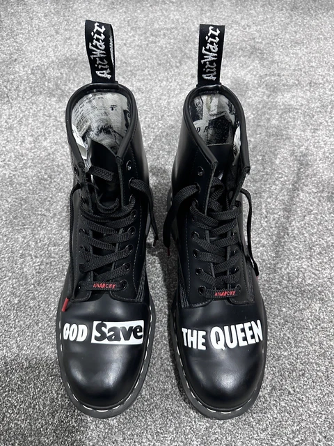 LIMITED EDITION SEX Pistols Dr Martens Boots UK Size